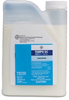 Tempo SC Ultra active ingredient is beta-cyfluthrin, which is powerful against pests with no odor and less visible residue. Tempo SC delivers the power of a powder formulation in a liquid, and allows for more even disbursement during application.