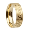 10k Yellow Gold Wide Celtic Weaves Wedding Ring 7.2mm