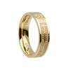 Sterling Silver Ogham Celtic Wedding Ring 5.2mm