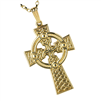 10k Yellow Gold Large Traditional Celtic Cross 30.6mm