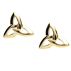 10k Yellow Gold Trinity Knot Celtic Stud Earrings