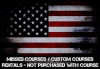 PAYMENT -  Custom Course / Missed Courses / Rentals