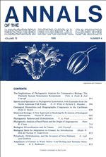 Annals of the Missouri Botanical Garden 72(4): The Implications of Phylogenetic Analysis for Comparative Biology, 30th Annual Systematics Symposium and Biological Basis for Adaptation in Grasses