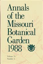 Annals of the Missouri Botanical Garden 75(3): Reproductive Biology of Freshwater Aquatic Angiosperms: Symposium presented at BSA, ASPT annual meeting, Columbus, OH, August 1987