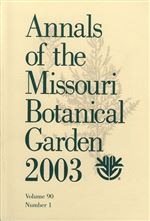 Annals of the Missouri Botanical Garden 90(1), Biological Invasions, the 48th Annual Systematics Symposium of the Missouri Botanical Garden