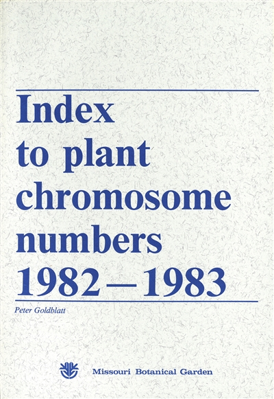 Index to Plant Chromosome Numbers, 1982-1983