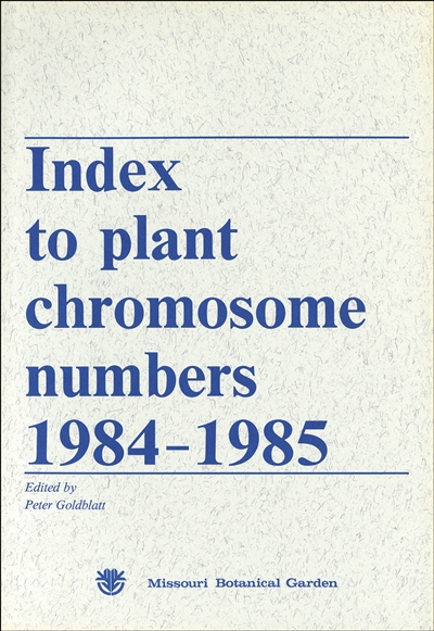 Index to Plant Chromosome Numbers, 1984-1985