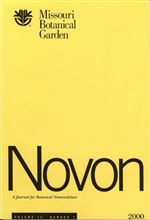 NOVON 10(1), A Journal for Botanical Nomenclature