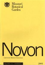 NOVON 11(3), A Journal for Botanical Nomenclature