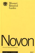 NOVON 17(3), A Journal for Botanical Nomenclature