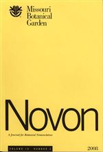 NOVON 18(3), A Journal for Botanical Nomenclature