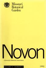 NOVON 02(3), A Journal for Botanical Nomenclature