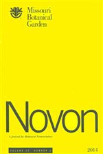 NOVON 23(2), A Journal for Botanical Nomenclature
