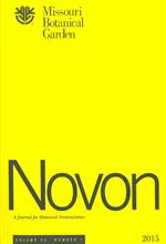NOVON 24 (1), A Journal for Botanical Nomenclature
