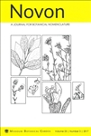 Novon 25 (3), A Journal for Botanical Nomenclature