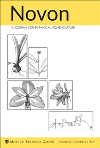 Novon, A Journal for Botanical Nomenclature 27(2)