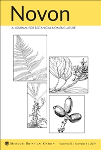 Novon, A Journal for Botanical Nomenclature 27(4)