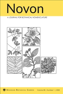 Novon, A Journal for Botanical Nomenclature 28(1)