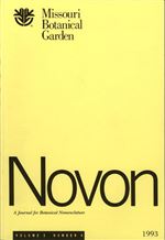 NOVON 03(4), A Journal for Botanical Nomenclature