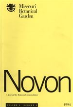 NOVON 04(2), A Journal for Botanical Nomenclature