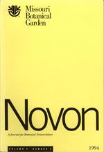 NOVON 04(3), A Journal for Botanical Nomenclature