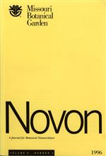 NOVON 06(4), A Journal for Botanical Nomenclature