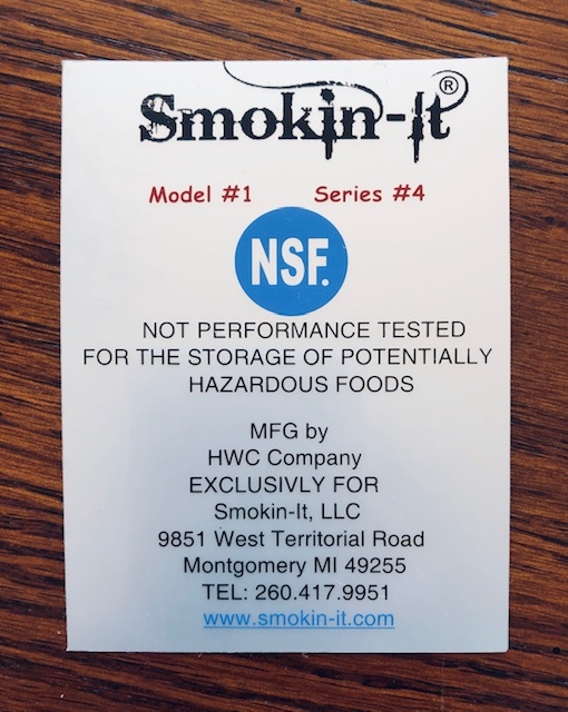 SMOKIN-IT Smoker Model #1, stainless steel electric smoker