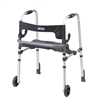 Clever Lite LS Walker Rollator with Seat and Push Down Brakes