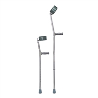 Forearm Crutches Mckesson Adult Steel Frame 300 lbs Weight Capacity