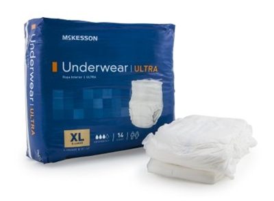 Adult Absorbent Underwear McKesson Ultra Pull On X-Large Disposable Heavy Absorbency