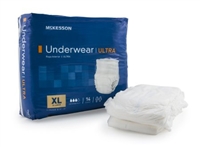 Adult Absorbent Underwear McKesson Ultra Pull On X-Large Disposable Heavy Absorbency
