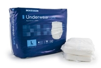 Adult Absorbent Underwear McKesson Lite Pull On Large Disposable Light Absorbency