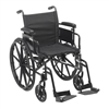 Cruiser X4 Lightweight Dual Axle Wheelchair with Adjustable Detachable Arms, Desk Arms, Swing Away Footrests, 16" Seat