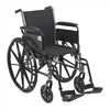 Cruiser III Light Weight Wheelchair with Flip Back Removable Arms, Full Arms, Swing away Footrests, 20" Seat