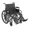 Silver Sport 2 Wheelchair, Detachable Desk Arms, Elevating Leg Rests, 20" Seat