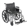 Sentra EC Heavy Duty Wheelchair, Detachable Desk Arms, Swing away Footrests, 20" Seat