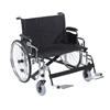 Sentra EC Heavy Duty Extra Wide Wheelchair, Detachable Desk Arms, Swing away Footrests, 26" Seat