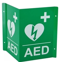 Panoramic AED Sign - Aluminium