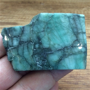 Polished Emerald Slice