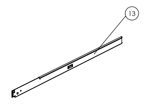 V3 Left Side Tray Rail
