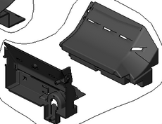 Front & Back Right Section Elevator Basket