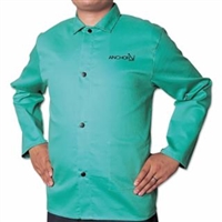 Best Welds CA-1200 Flame Retardant Cotton Sateen Green Safety Jacket