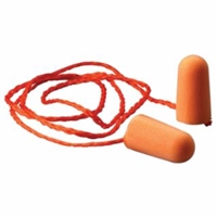 3M 1110 Disposable Orange Foam Earplugs, With Cord