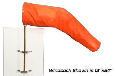 18 Inch x 60 Inch Vertical Mount Windsock Kit