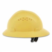Jackson Safety Advantage Full Brim Vented Safety Hard Hat, Yellow