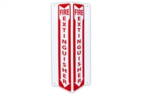 Wall Mount Plastic 3-D Projection Fire Extinguisher Sign