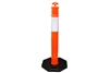 44-inch Orange Reflective Traffic Safety Delineator Post