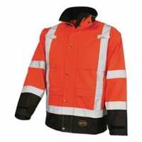 Pioneer 5400AU/5401AU Hi-Viz Orange Ripstop Waterproof Safety Jacket