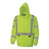 Pioneer 6924AU/6925AU Hi-Viz Yellow/Green Safety Polyester Fleece Hoodie with Full Zipper