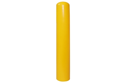 Yellow Polyethylene Bollard Cover for 6.5â€ Diameter Bollards